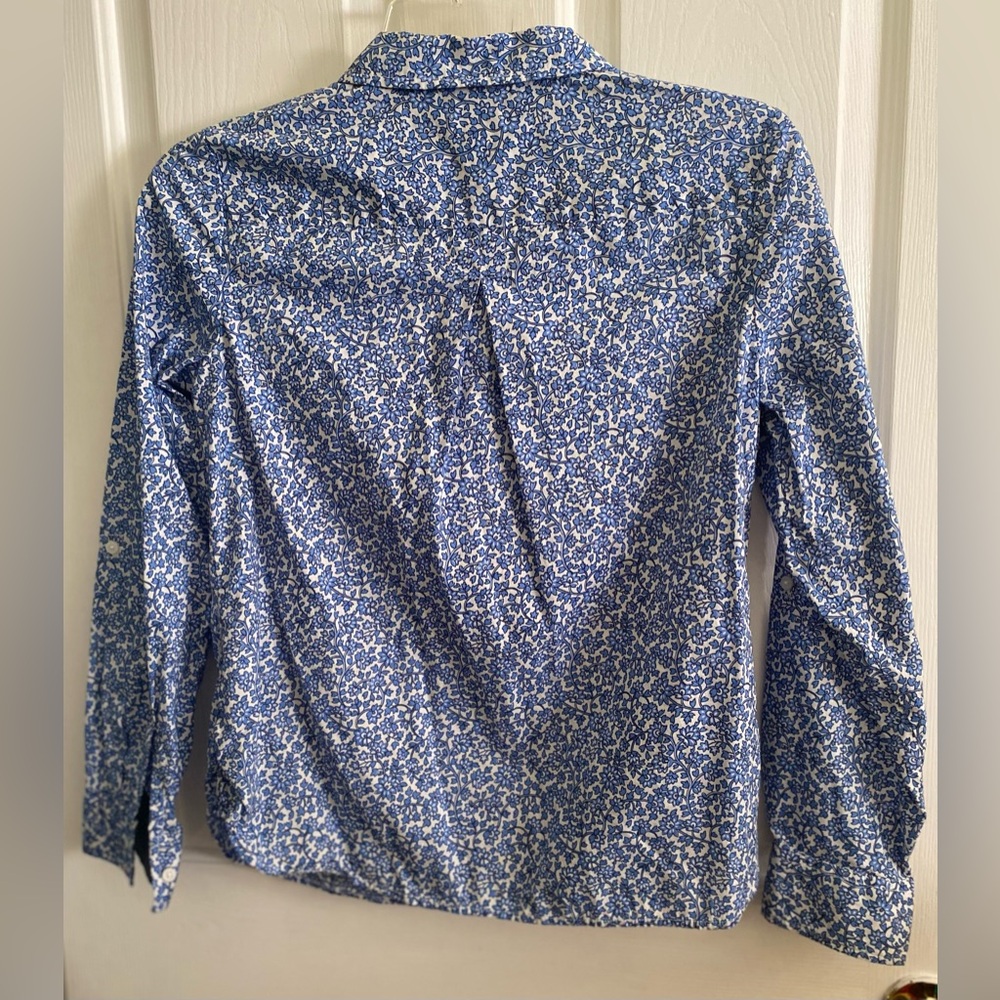 Tommy Hilfiger Blue Floral Women's Shirt - Picture 9 of 11